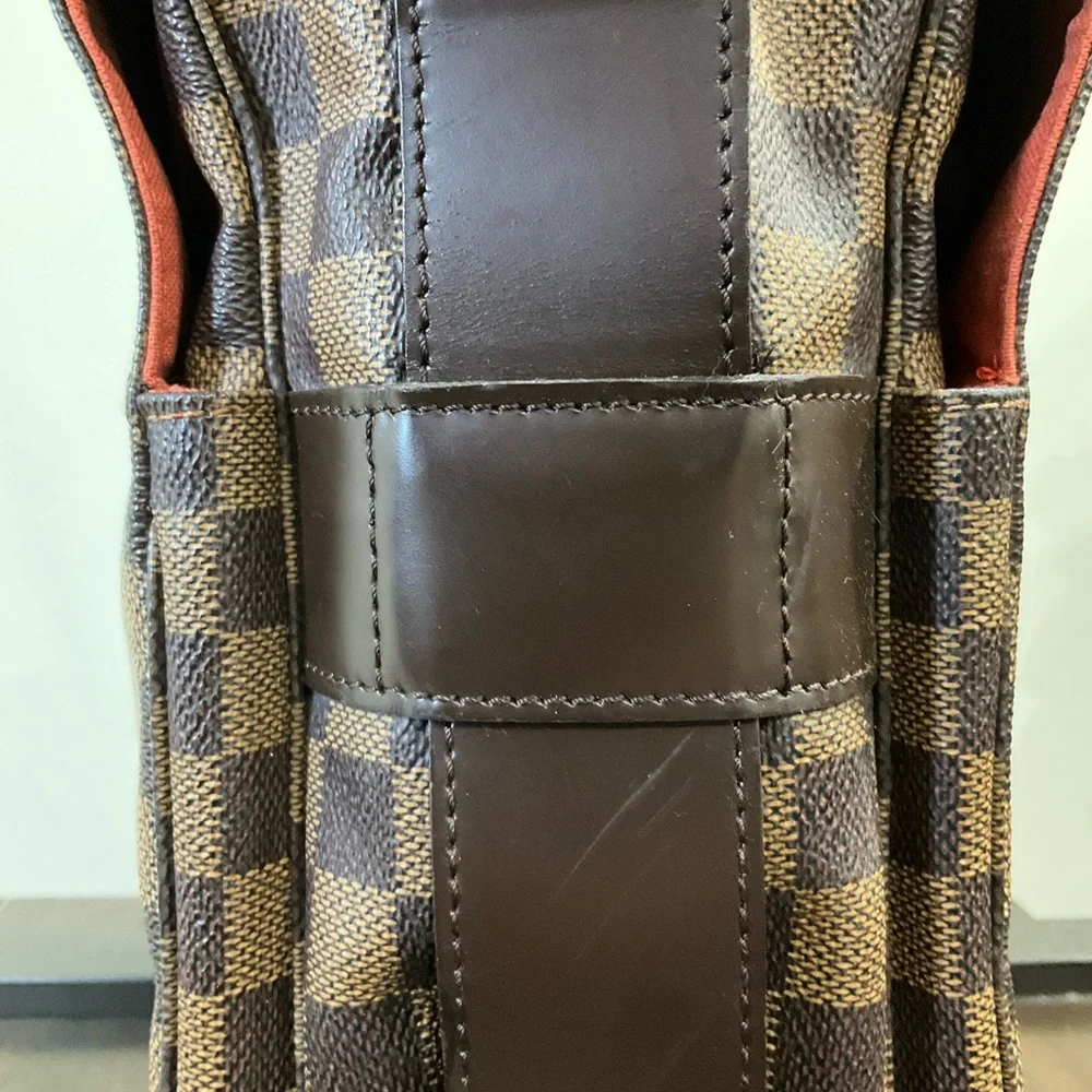 Louis Vuitton Brown Checkered Messenger Bag - Picture 13 of 16